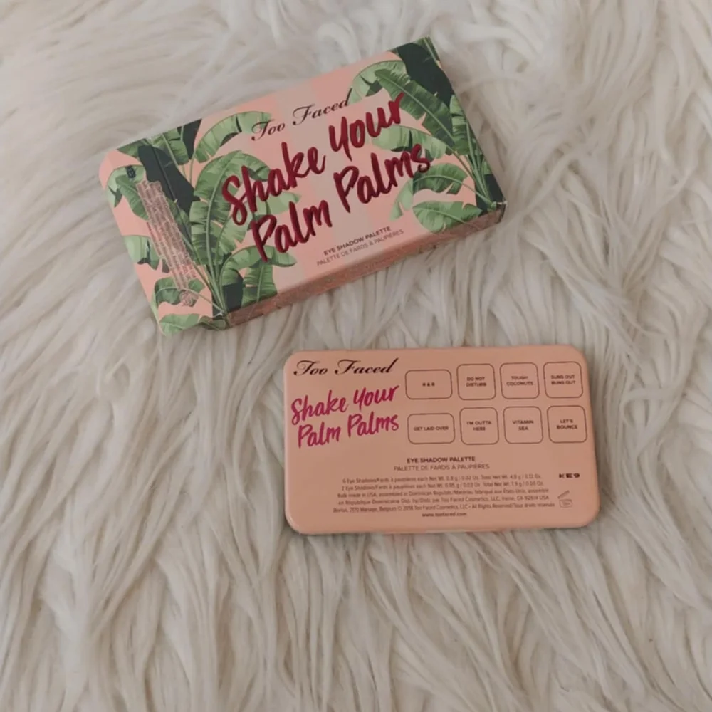 💖FIRM! NWT TOO FACED SHAKE YOUR PALM PALMS MINI EYESHADOW PALETTE (LIMITED EDIT